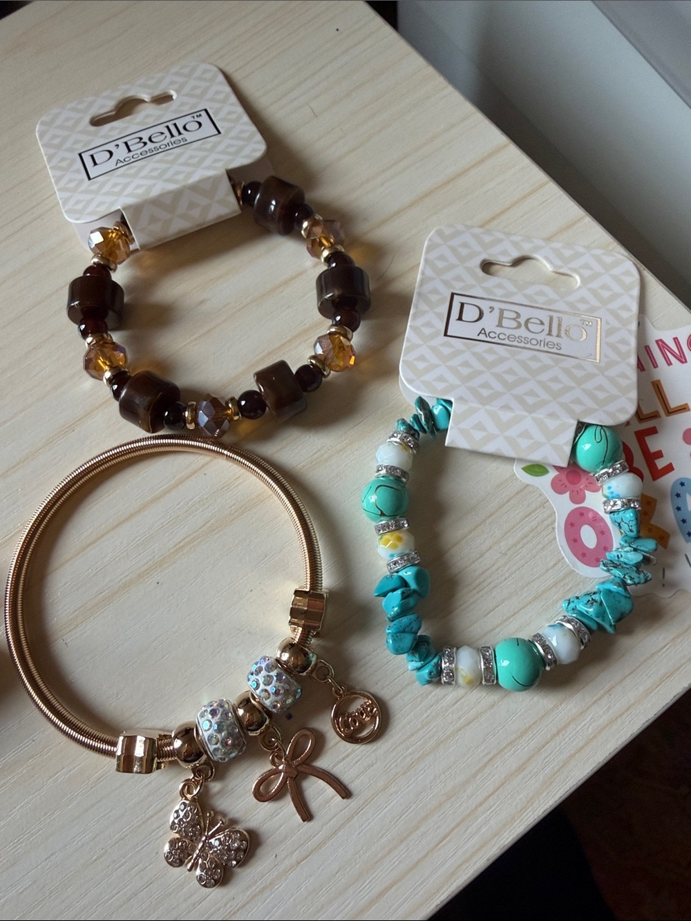 D'Bello Bead Stretch Bracelets- choose one